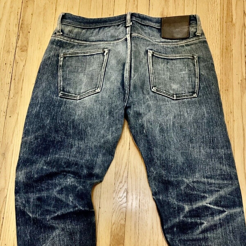 Unbranded 21 ounce relaxed fit selvedge mens jeans high fades!.